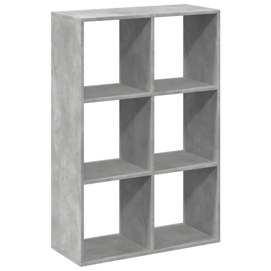 Étagère séparatrice de pièce gris béton 69,5x29x103,5 cm - 6