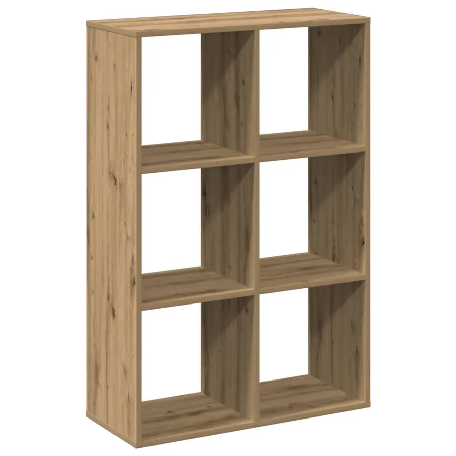 Étagère séparatrice de pièce chêne artisanal 69,5x29x103,5 cm - 6