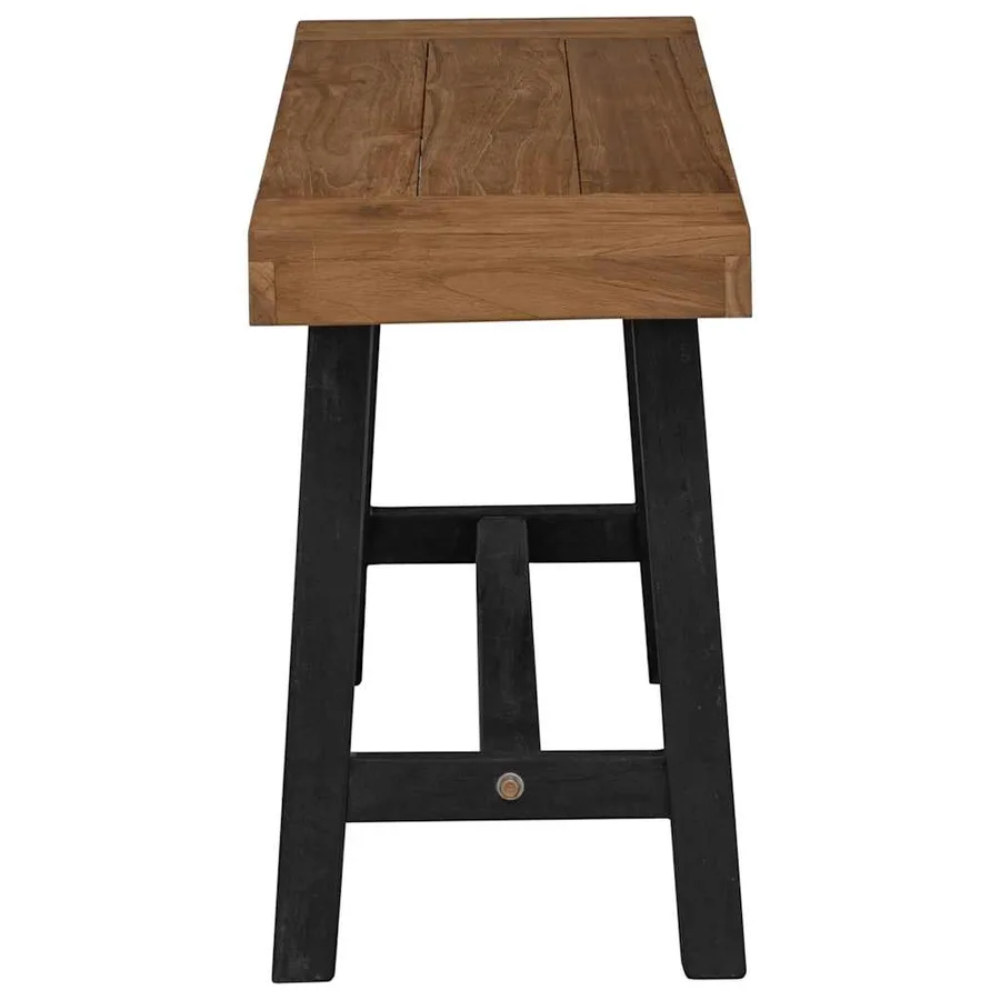 Banc 80 cm Bois massif de teck - 3
