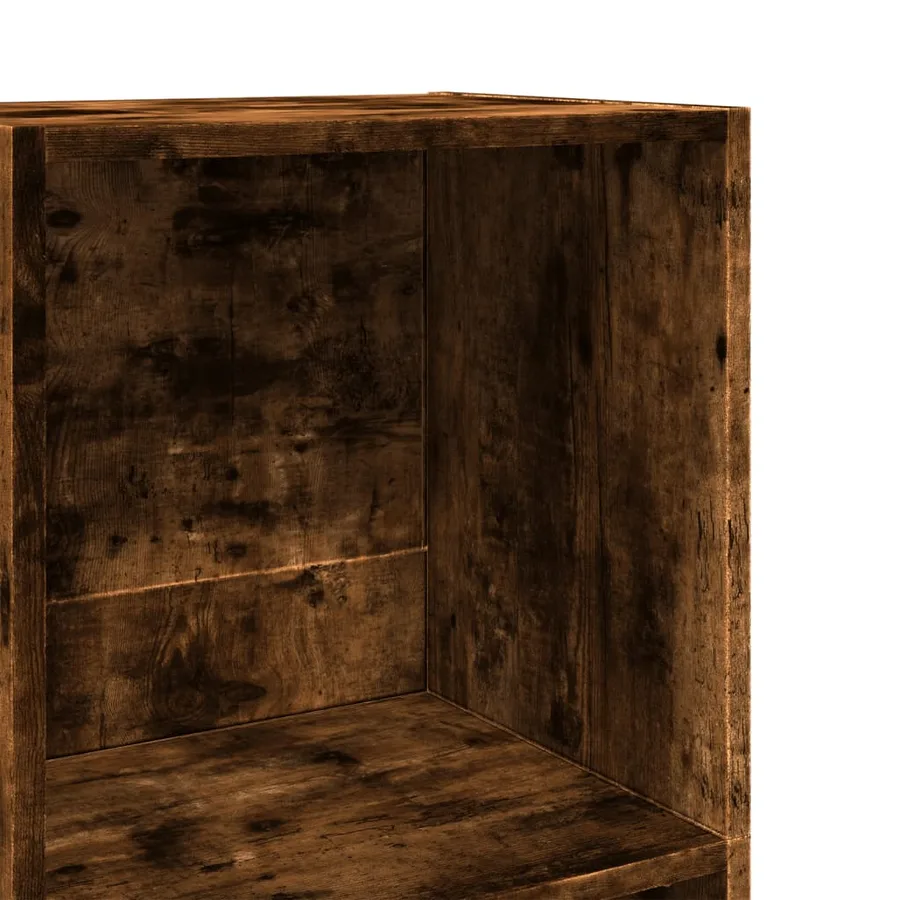 Bibliothèque chêne fumé 40x30x189 cm bois d'ingénierie - 7
