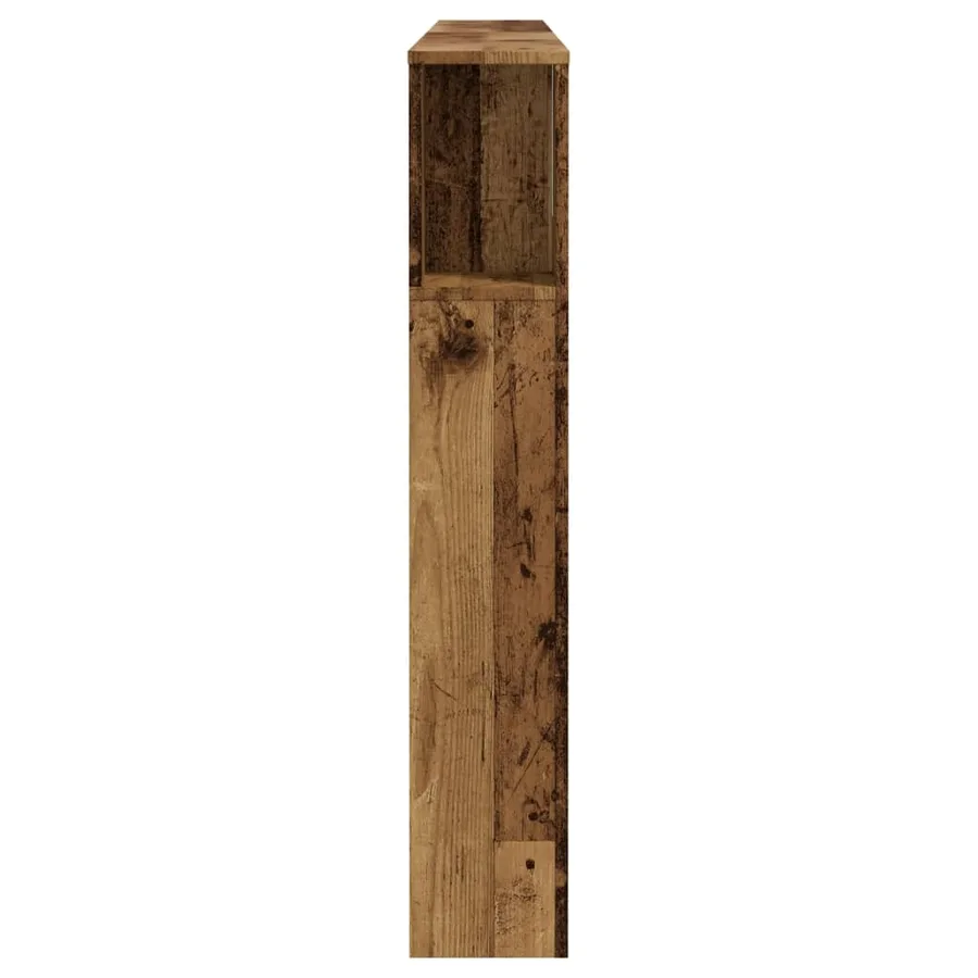Armoire de tête de lit vieux bois 180x18,5x102,5 cm - 5