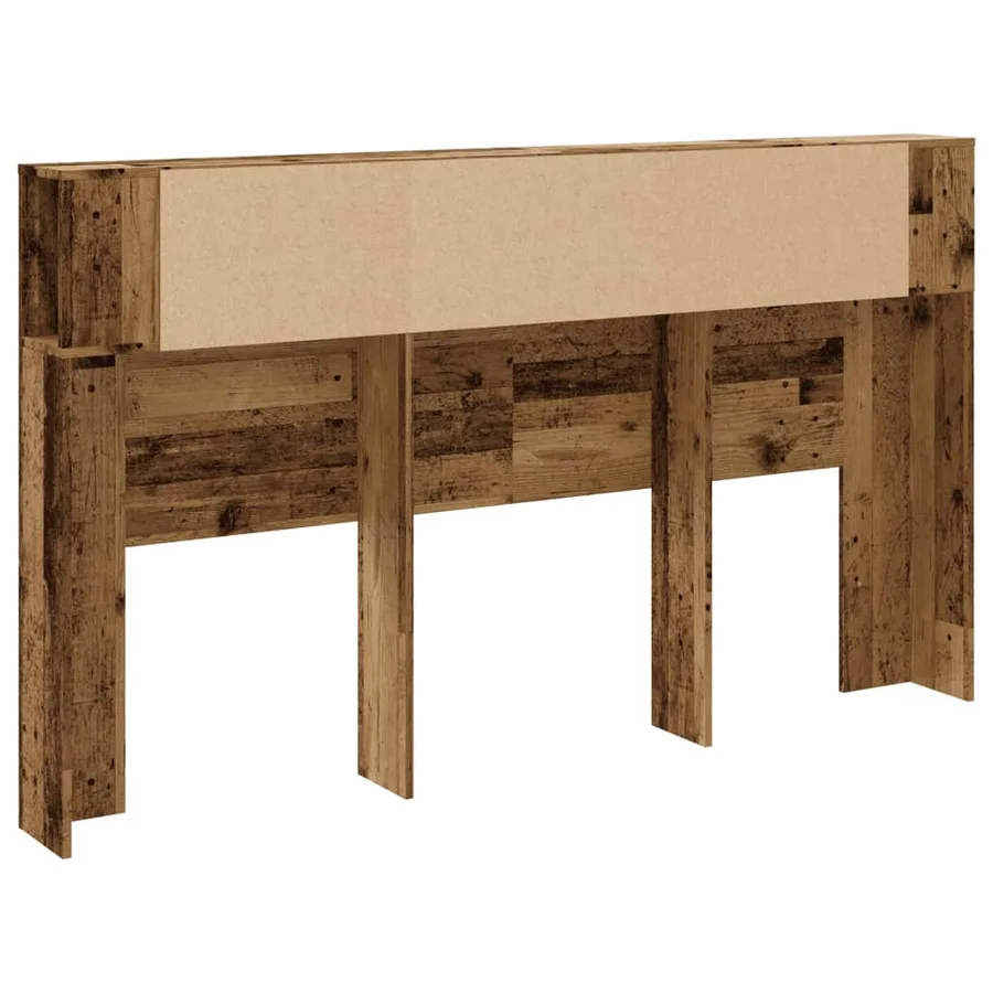 Armoire de tête de lit vieux bois 180x18,5x102,5 cm - 6