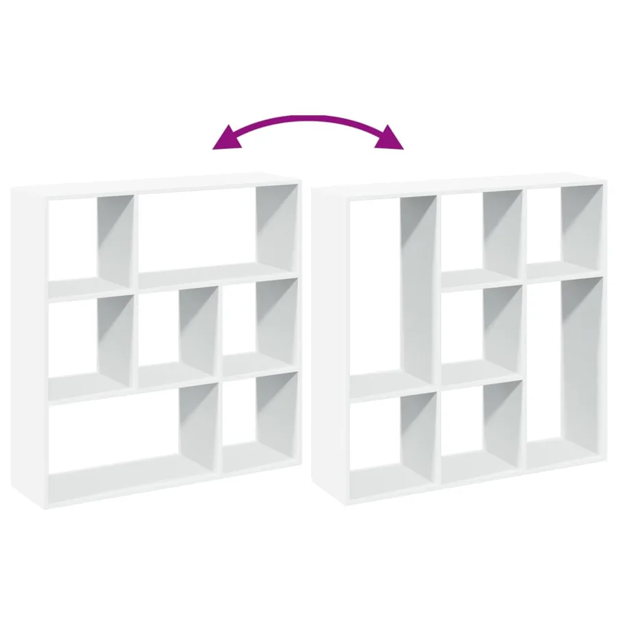 Étagère séparatrice de pièce blanc 102x29x103,5 cm - 8