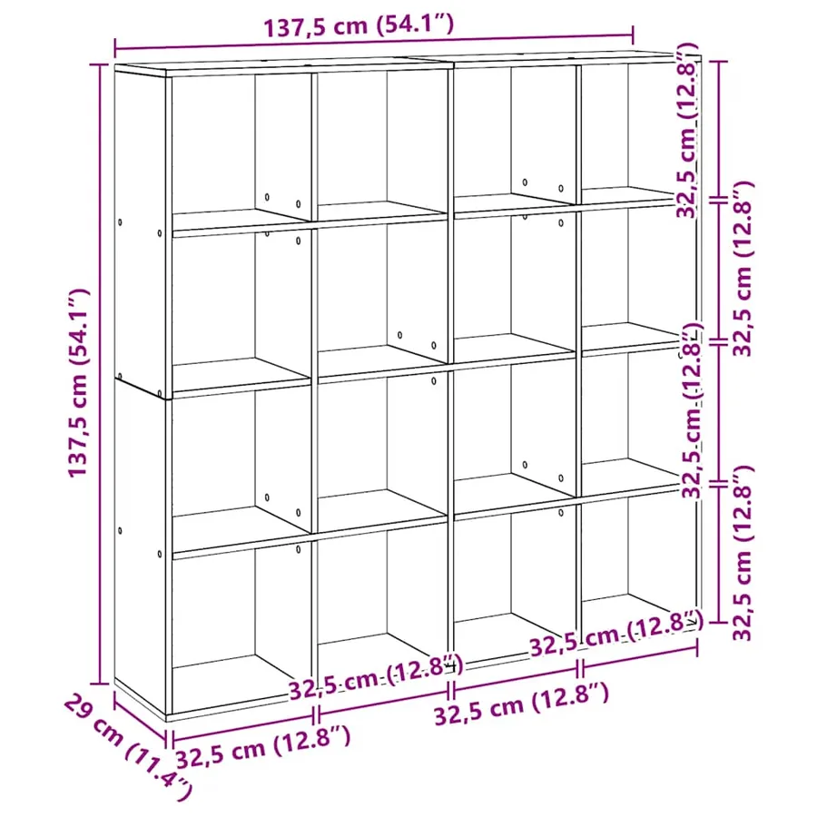 Bibliothèque chêne artisanal 102x29x143 cm bois d'ingénierie - 10