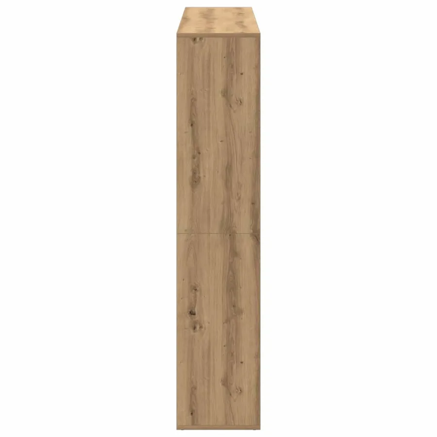 Bibliothèque chêne artisanal 102x29x143 cm bois d'ingénierie - 6