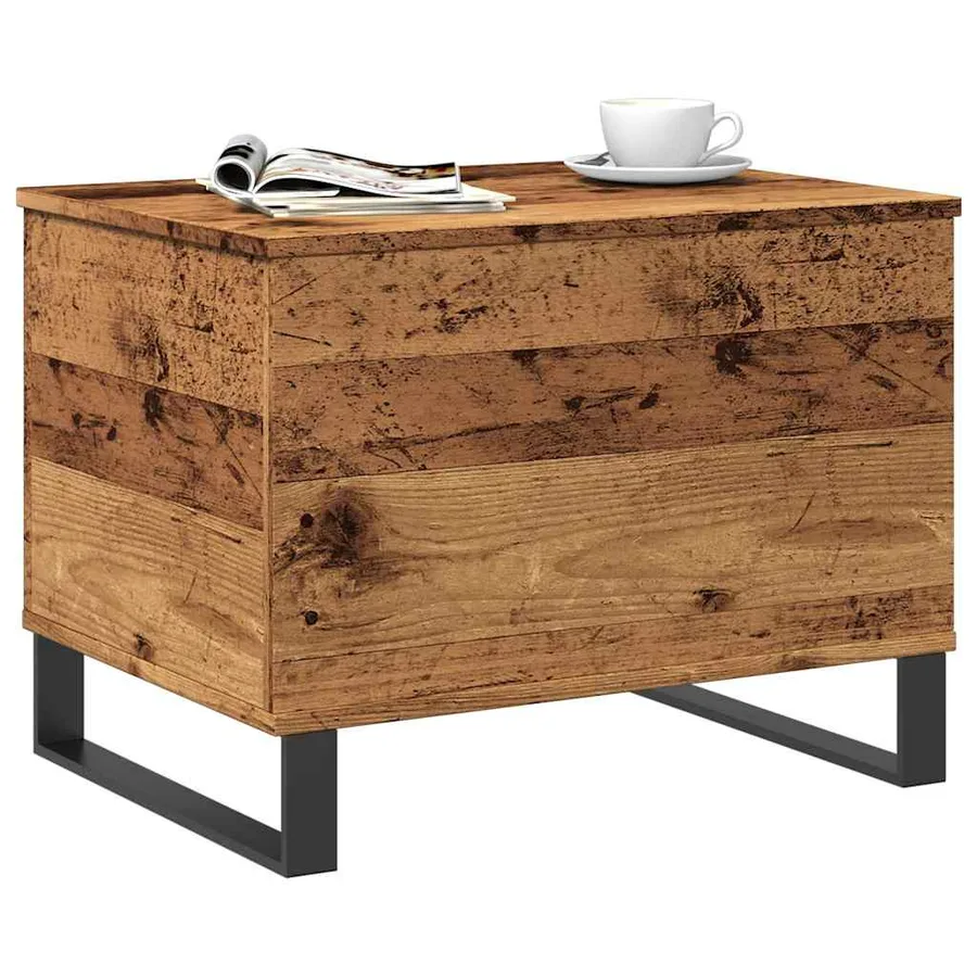 Table basse vieux bois 60x44,5x45 cm bois d'ingénierie - 3
