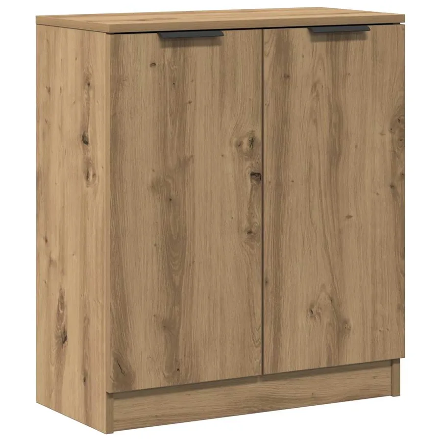 Buffet chêne artisanal 60x30x70 cm bois d'ingénierie - 2