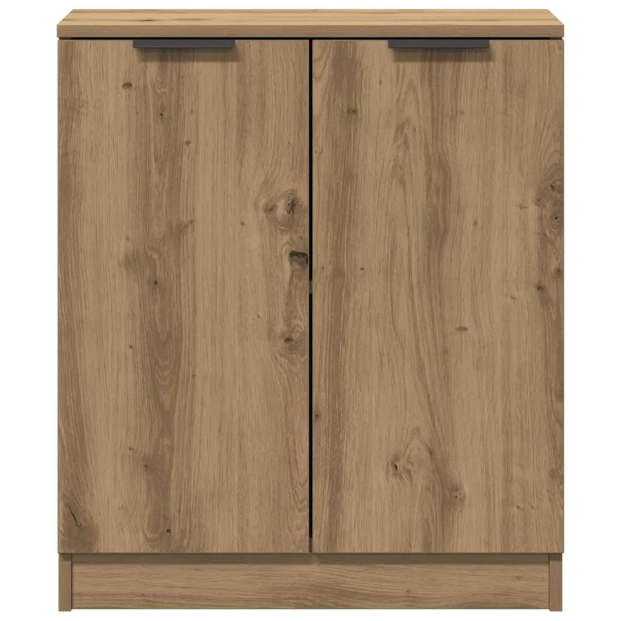 Buffet chêne artisanal 60x30x70 cm bois d'ingénierie - 4