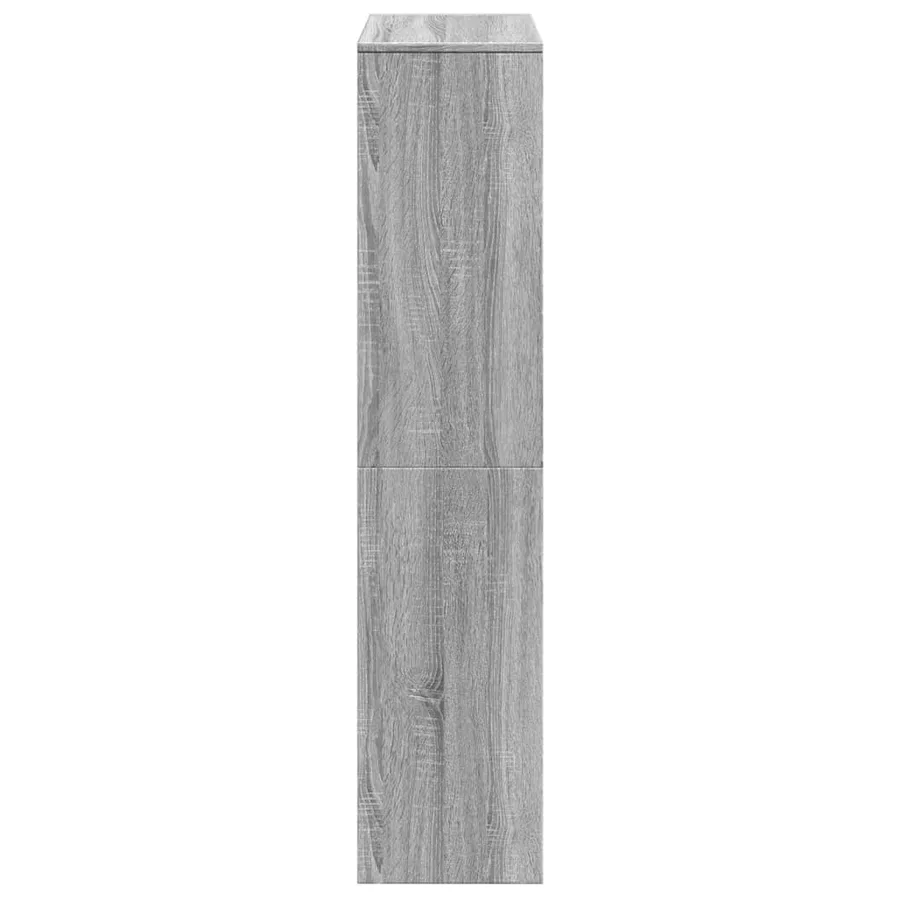 Étagère séparatrice de pièce 4 niveaux sonoma gris - 6