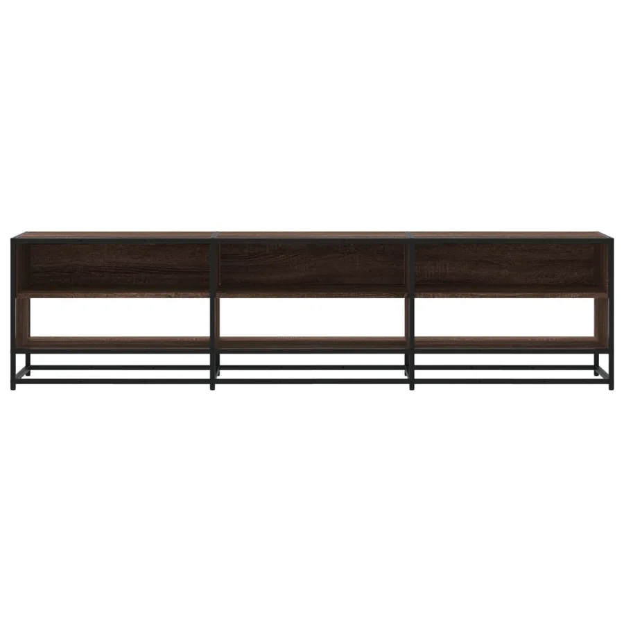 Meuble TV chêne marron 180x40x46 cm bois d'ingénierie - 4