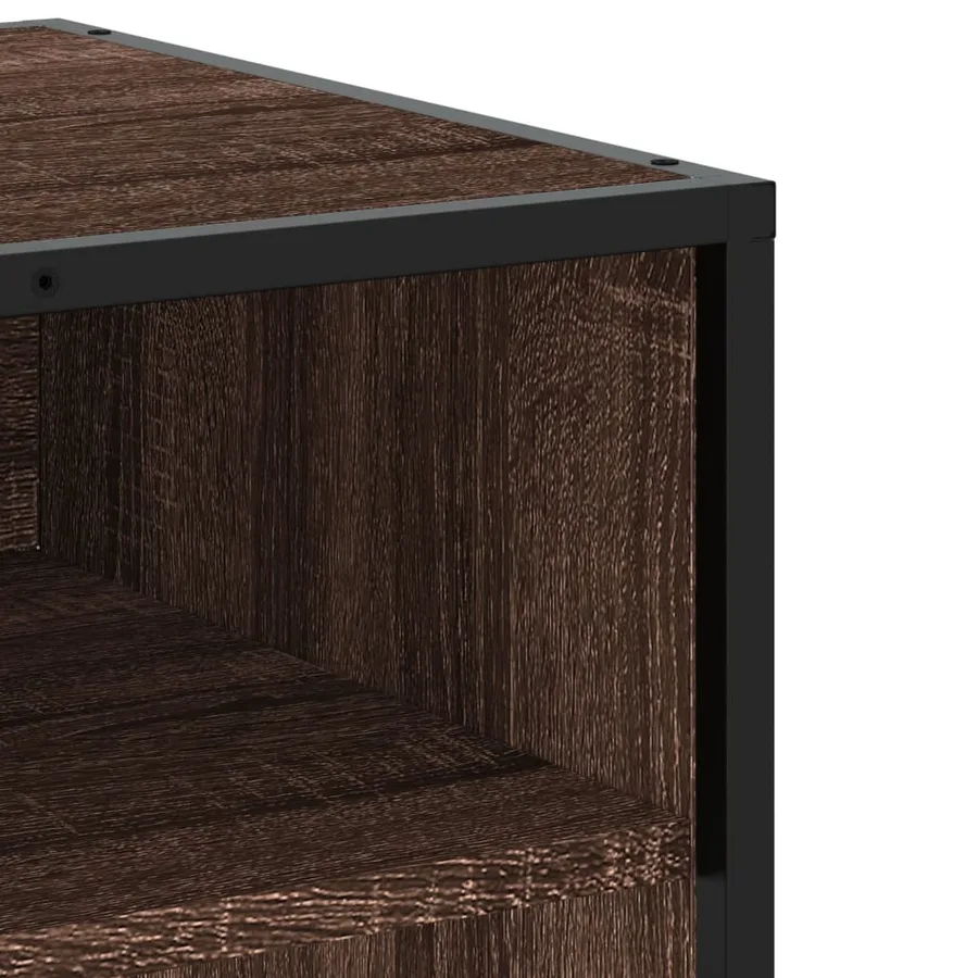 Meuble TV chêne marron 180x40x46 cm bois d'ingénierie - 7