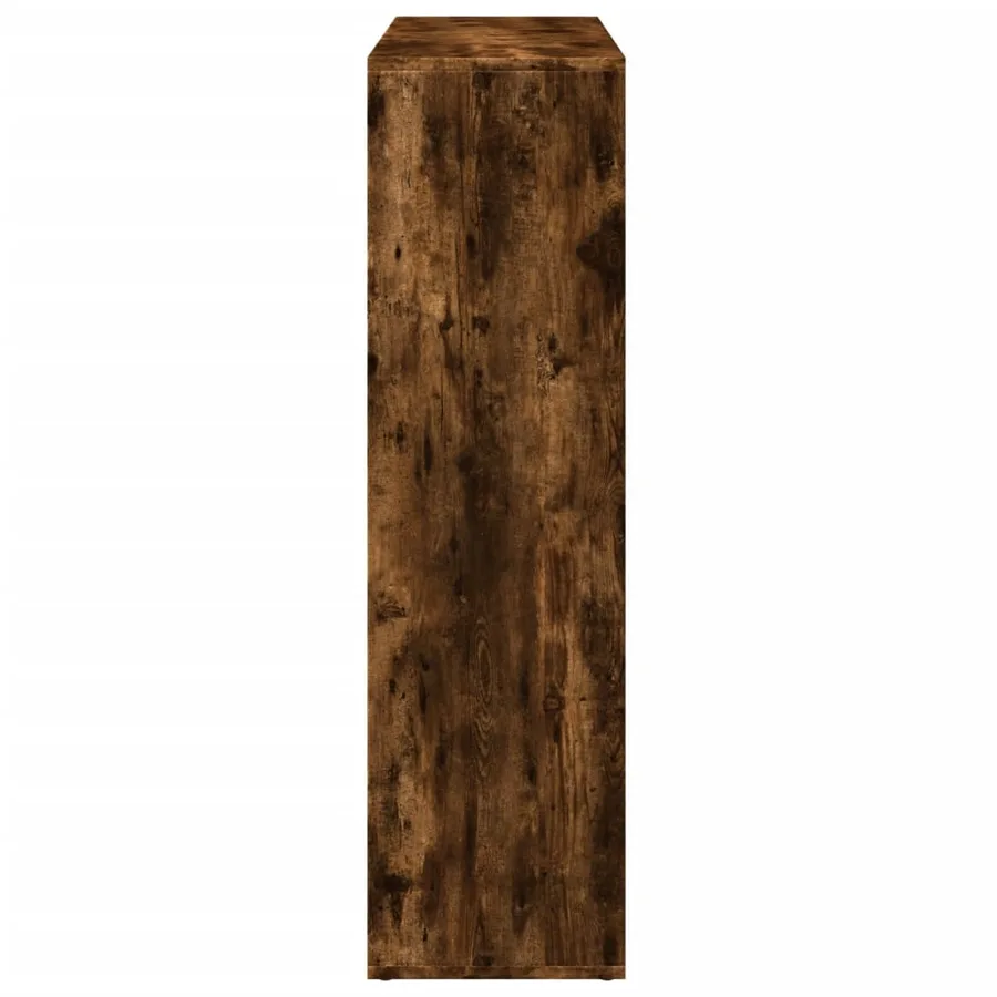 Étagère séparatrice de pièce chêne fumé 102x29x103,5 cm - 7