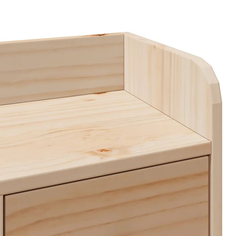 Lit bibliothèque sans matelas 90x200 cm bois de pin massif - 10