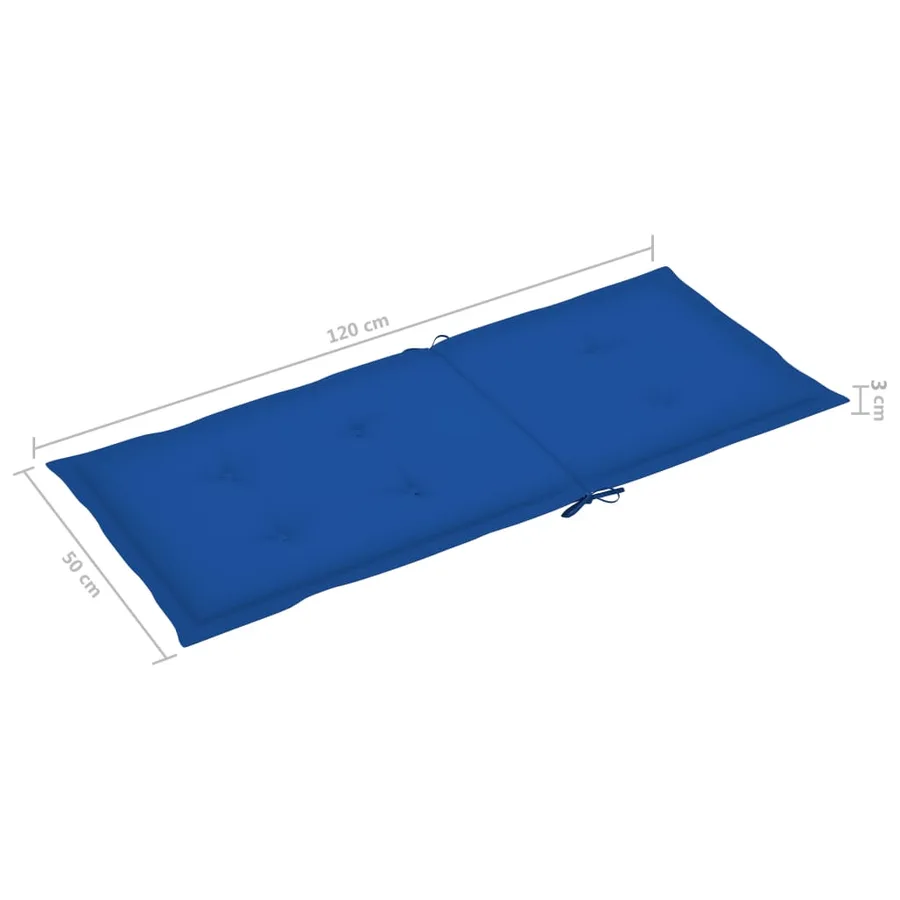 Chaises pliables de jardin avec coussins lot de 8 Bois d'acacia - 11