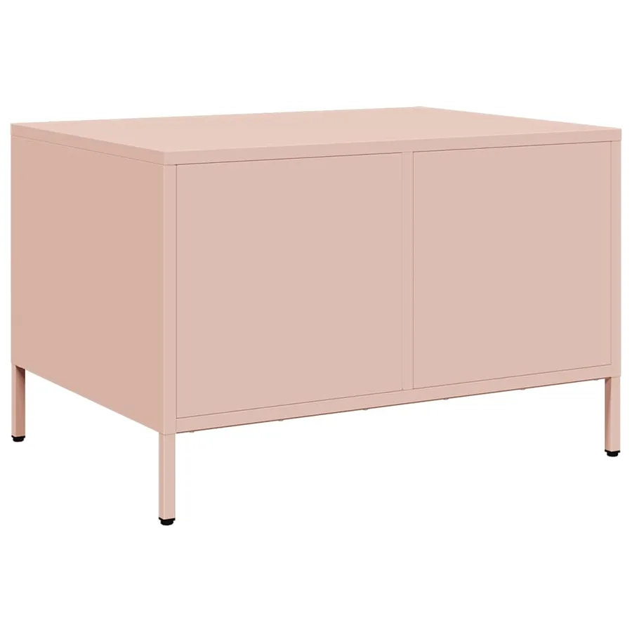 Table basse rose 68,5x50x43,5 cm acier laminé à froid - 8