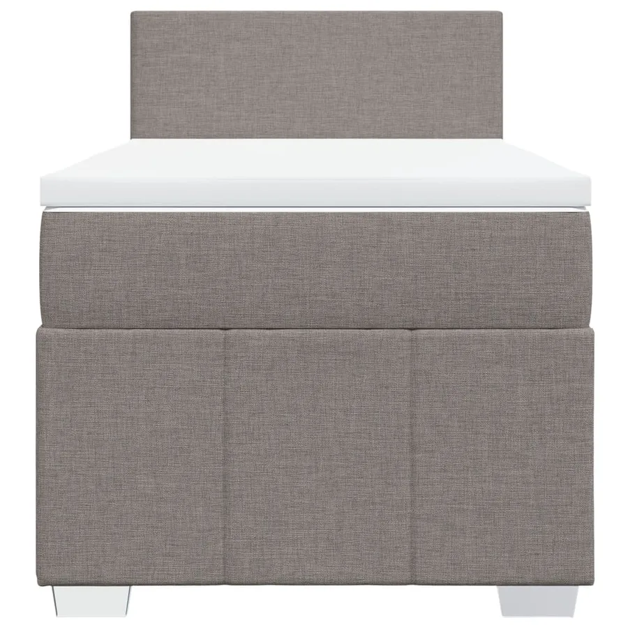 Sommier à lattes de lit avec matelas Taupe 80x200 cm Tissu - 6