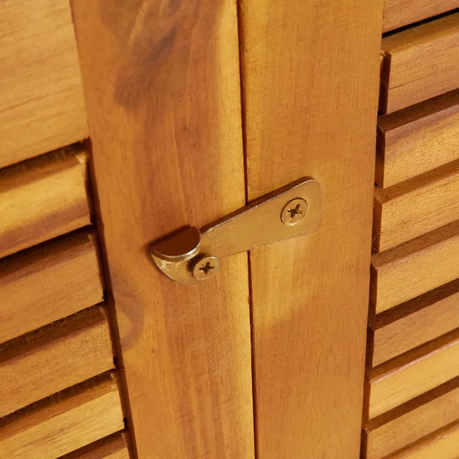 Boîte de rangement de jardin 140x87x104 cm bois massif d'acacia - 7