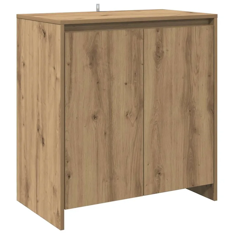 Buffet chêne artisanal 70x41x75 cm bois d'ingénierie - 2
