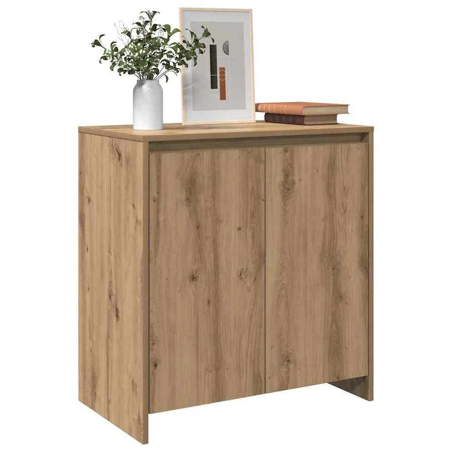 Buffet chêne artisanal 70x41x75 cm bois d'ingénierie - 3