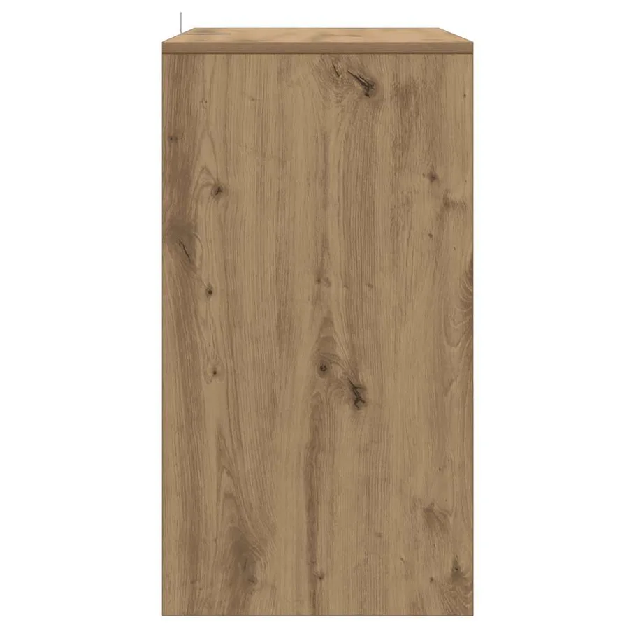 Buffet chêne artisanal 70x41x75 cm bois d'ingénierie - 6