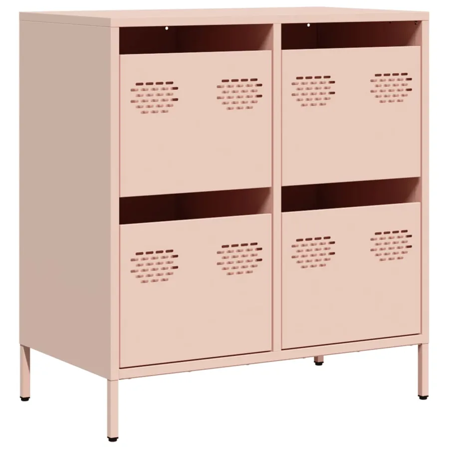 Buffet rose 68x39x73,5 cm acier laminé à froid - 2