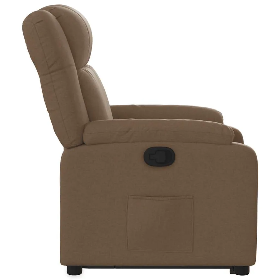 Fauteuil inclinable Marron Tissu - 7
