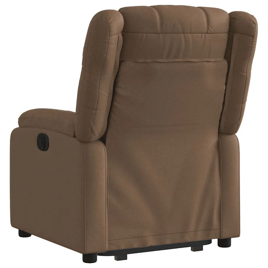 Fauteuil inclinable Marron Tissu - 8