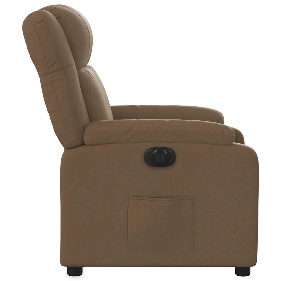 Fauteuil inclinable électrique Marron Tissu - 10