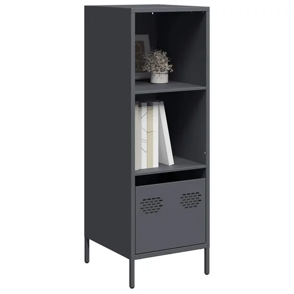 Buffet haut anthracite 35x39x103,5 cm acier