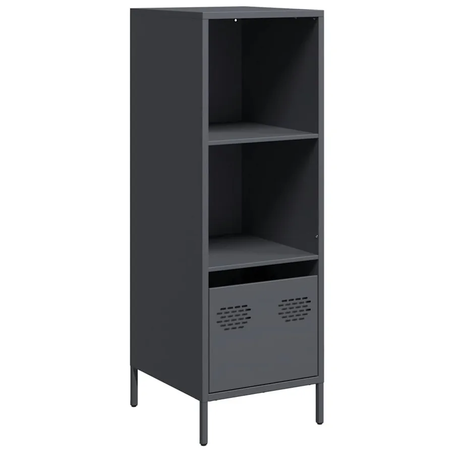 Buffet haut anthracite 35x39x103,5 cm acier - 2