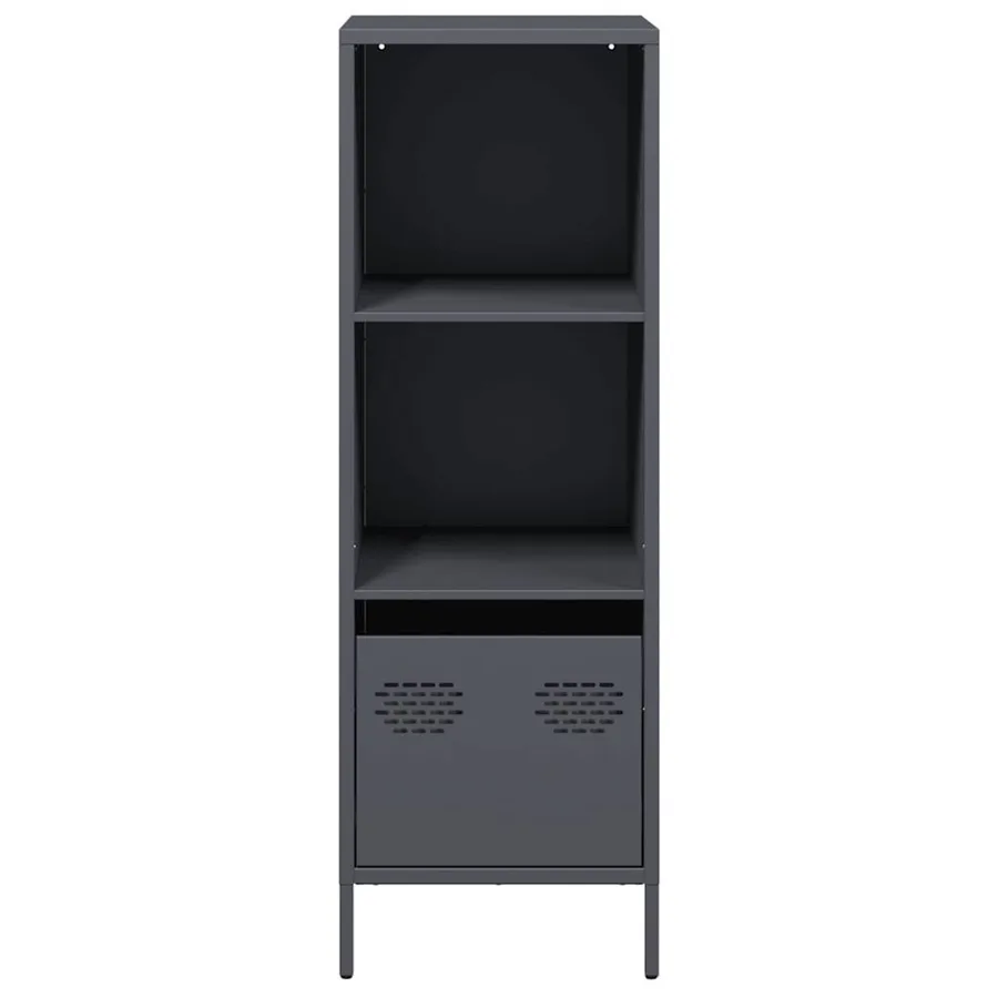 Buffet haut anthracite 35x39x103,5 cm acier - 5