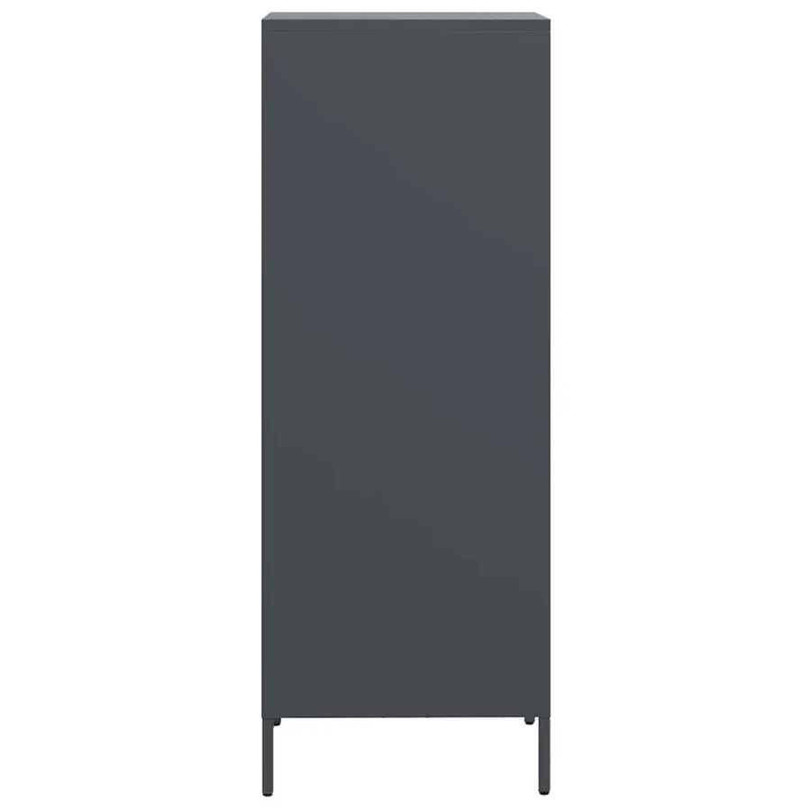Buffet haut anthracite 35x39x103,5 cm acier - 6