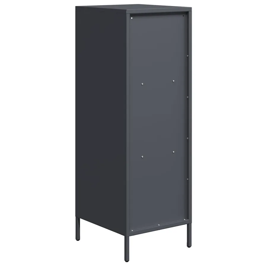 Buffet haut anthracite 35x39x103,5 cm acier - 7