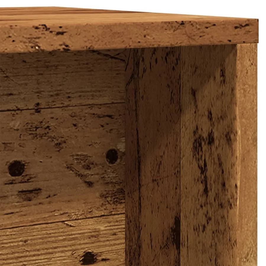 Tables basses gigognes 2 pcs vieux bois bois d'ingénierie - 8
