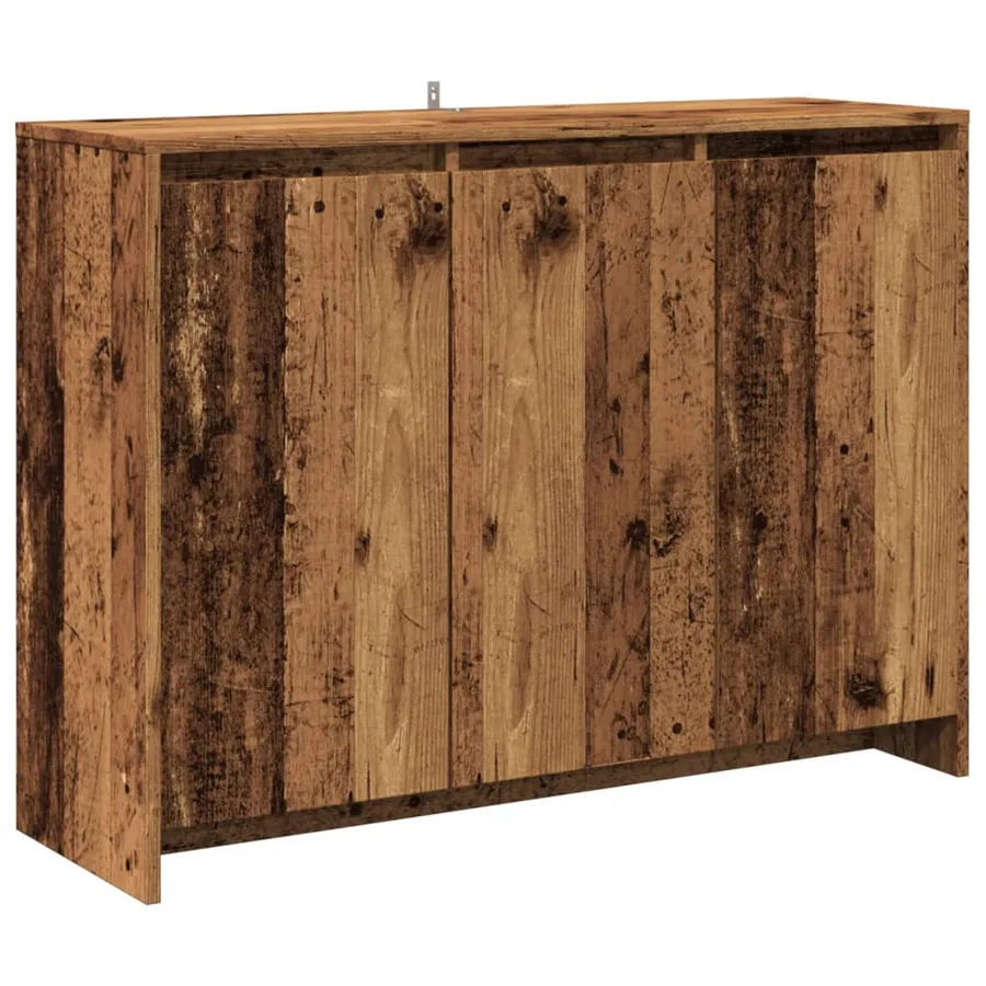 Buffet vieux bois 102x33x75 cm bois d'ingénierie - 2