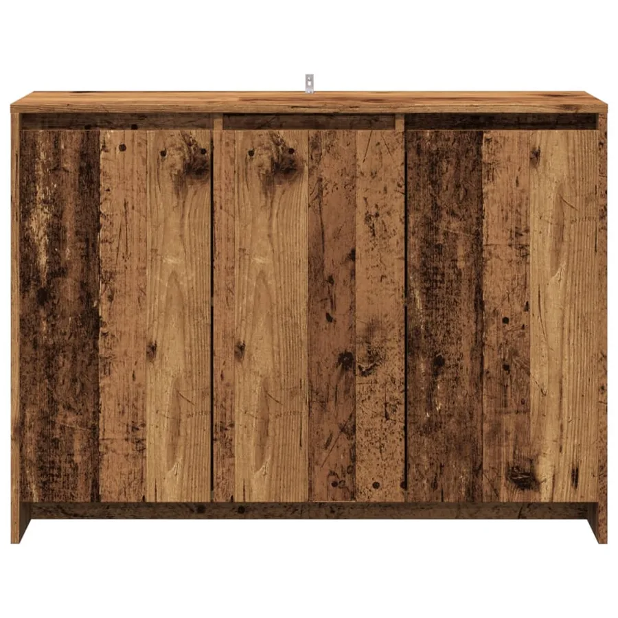 Buffet vieux bois 102x33x75 cm bois d'ingénierie - 4