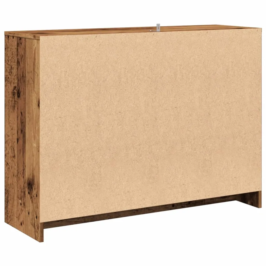 Buffet vieux bois 102x33x75 cm bois d'ingénierie - 6
