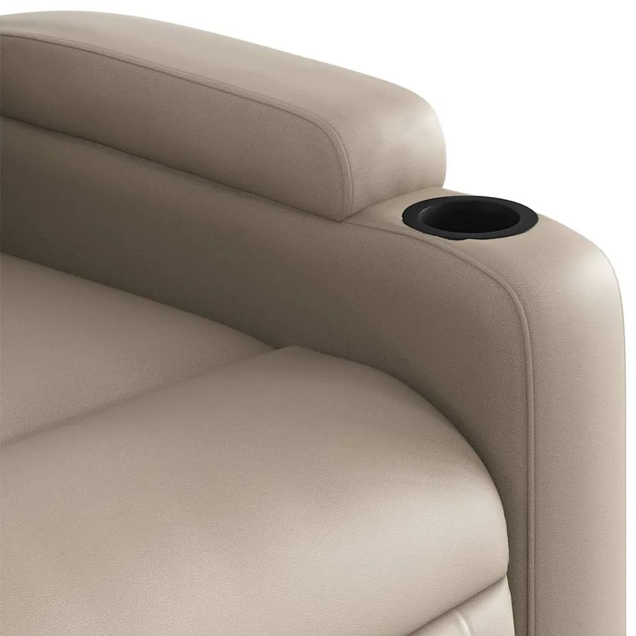 Fauteuil inclinable de massage Cappuccino Similicuir - 11