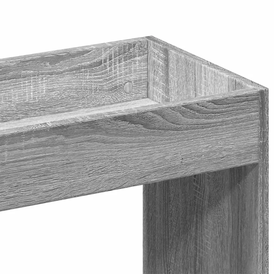 Buffet haut sonoma gris 63x33x100 cm bois d'ingénierie - 9