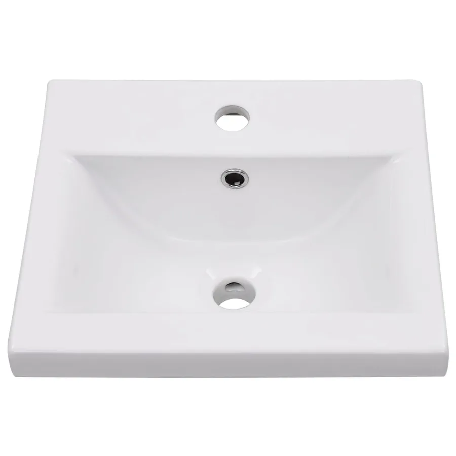 Ensemble de meubles de salle de bain 5 pcs gris béton - 9