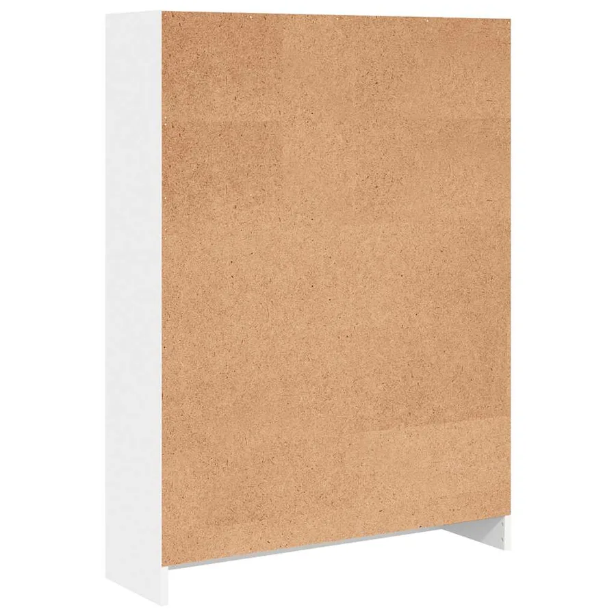 Bibliothèque blanc 80x24x109 cm bois d'ingénierie - 5