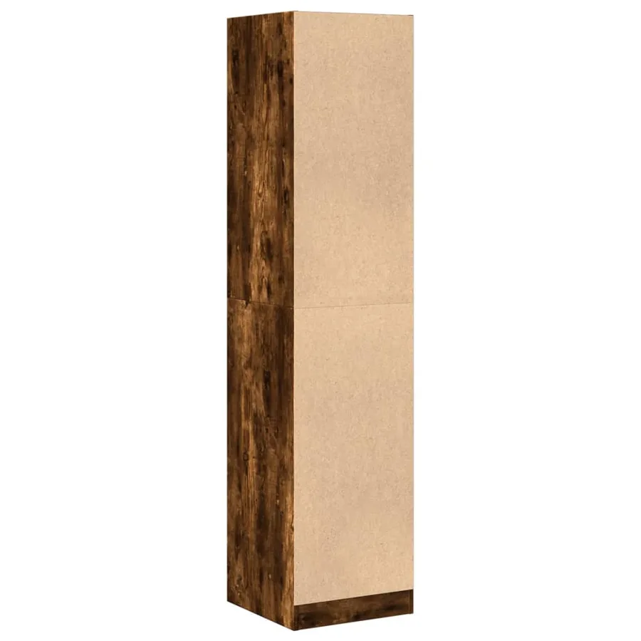 Armoire d'apothicaire chêne fumé 40x41x174,5 cm bois ingénierie - 6