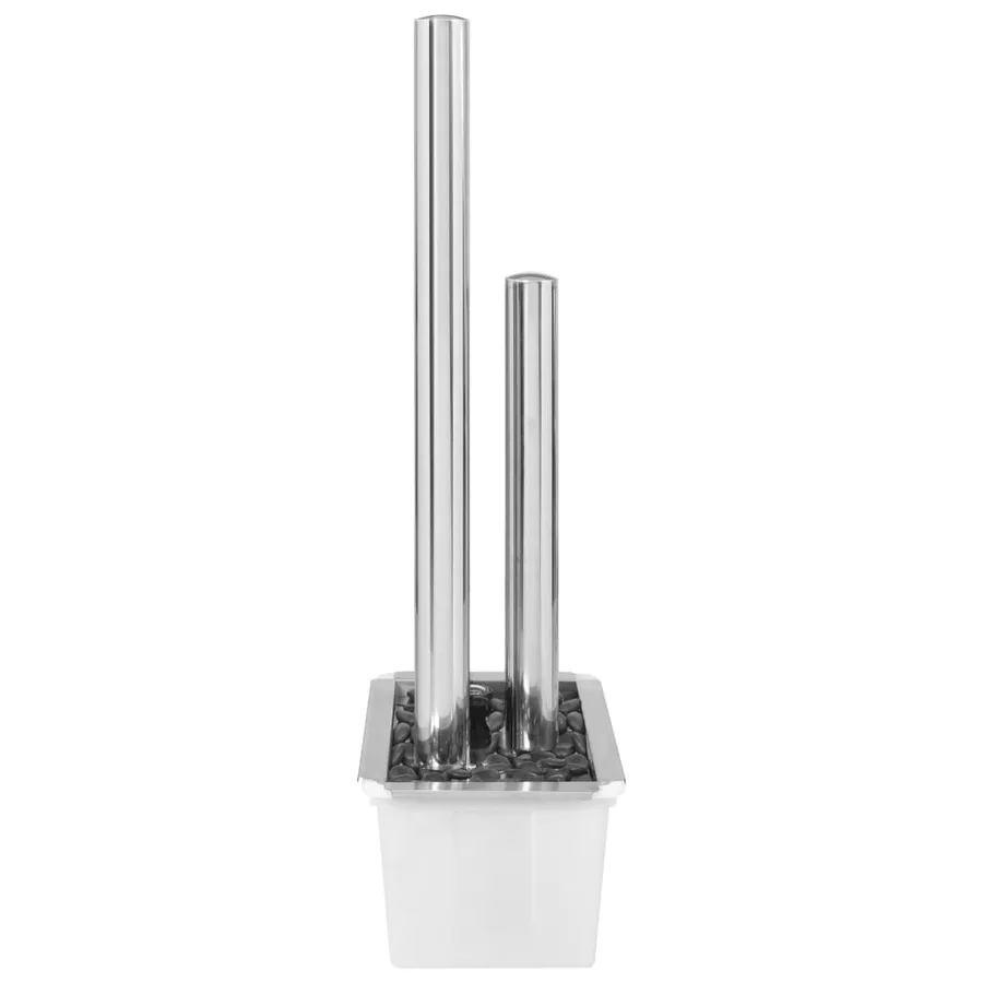 Fontaine de jardin Argenté 48x34x123 cm Acier inoxydable - 6