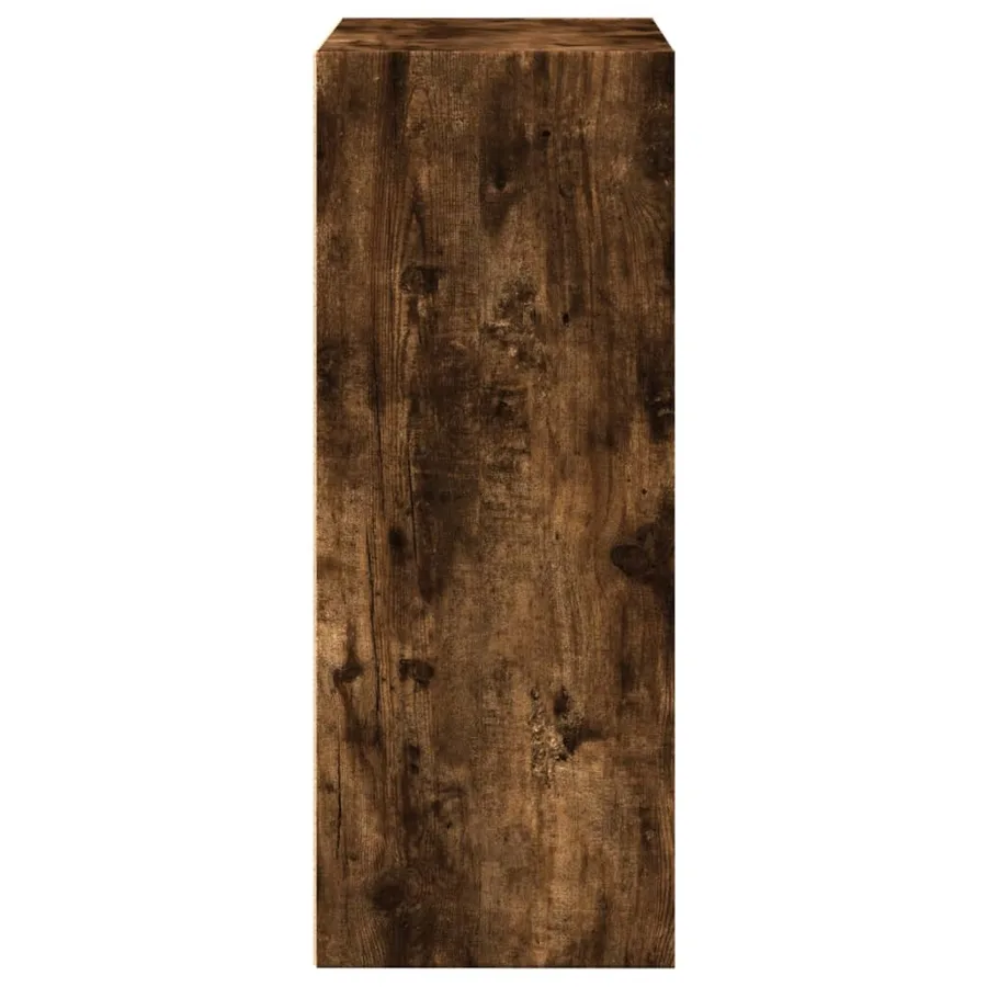 Bibliothèque chêne fumé 60x30x77 cm bois d'ingénierie - 6