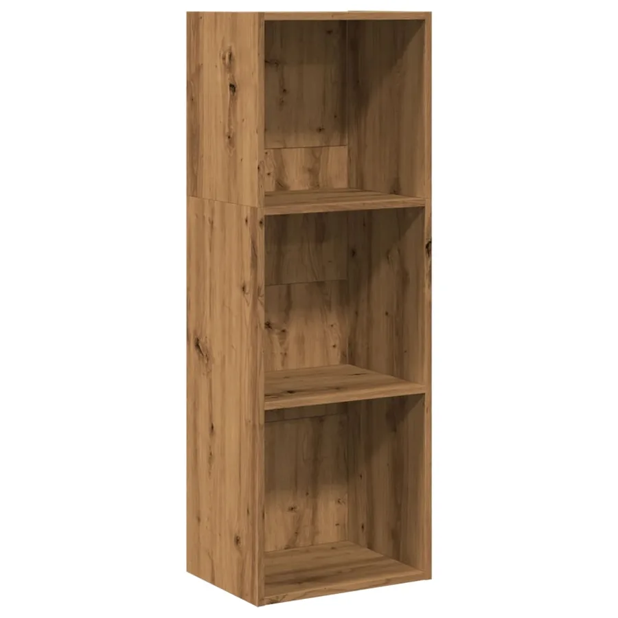 Bibliothèque chêne artisanal 40x30x114 cm bois d'ingénierie - 2