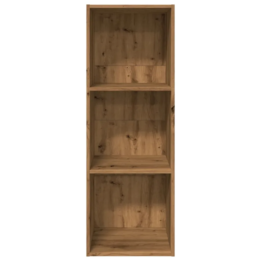 Bibliothèque chêne artisanal 40x30x114 cm bois d'ingénierie - 4
