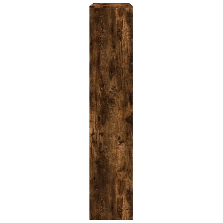 Étagère séparatrice de pièce 4 niveaux chêne fumé - 6