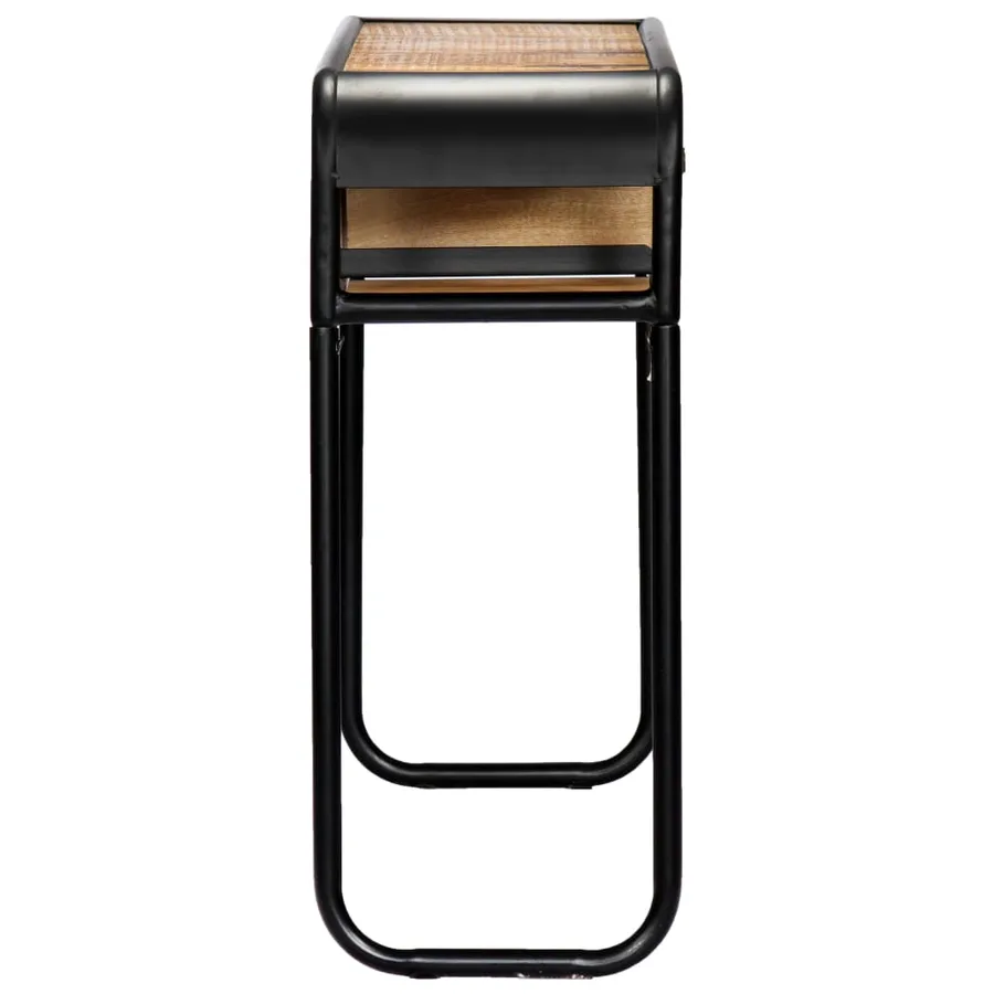 Table console 118 x 30 x 75 cm Bois de manguier massif - 4