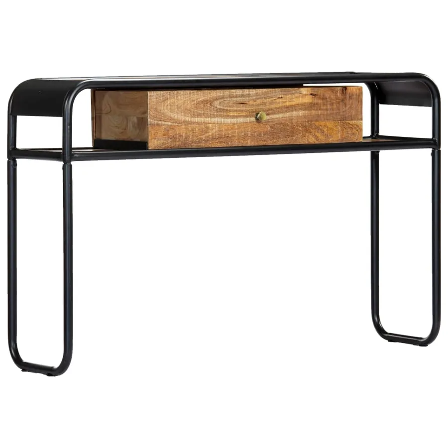Table console 118 x 30 x 75 cm Bois de manguier massif - 9