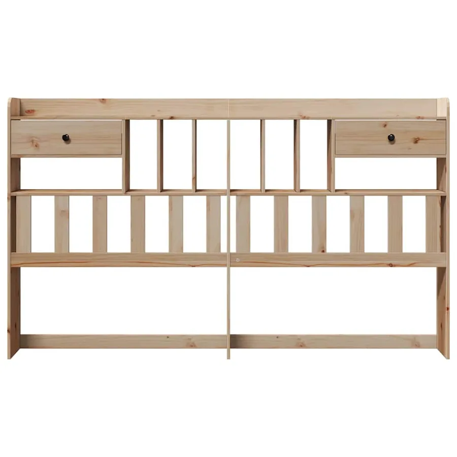 Tête de lit avec rangement 180 cm bois massif de pin - 3